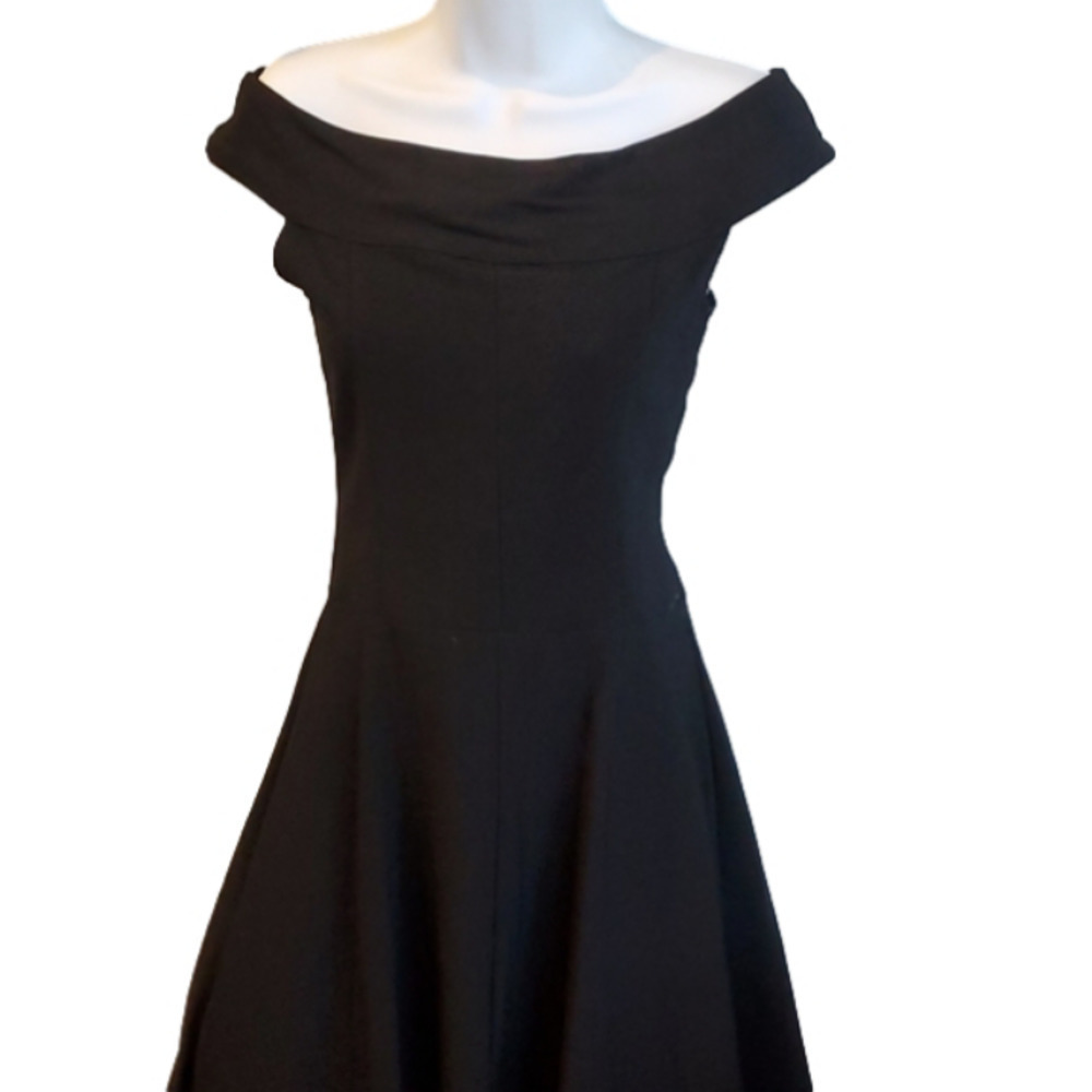 Ruby Rox, Beautiful Black Dress With Pink Ruffle Size 7 box 26
